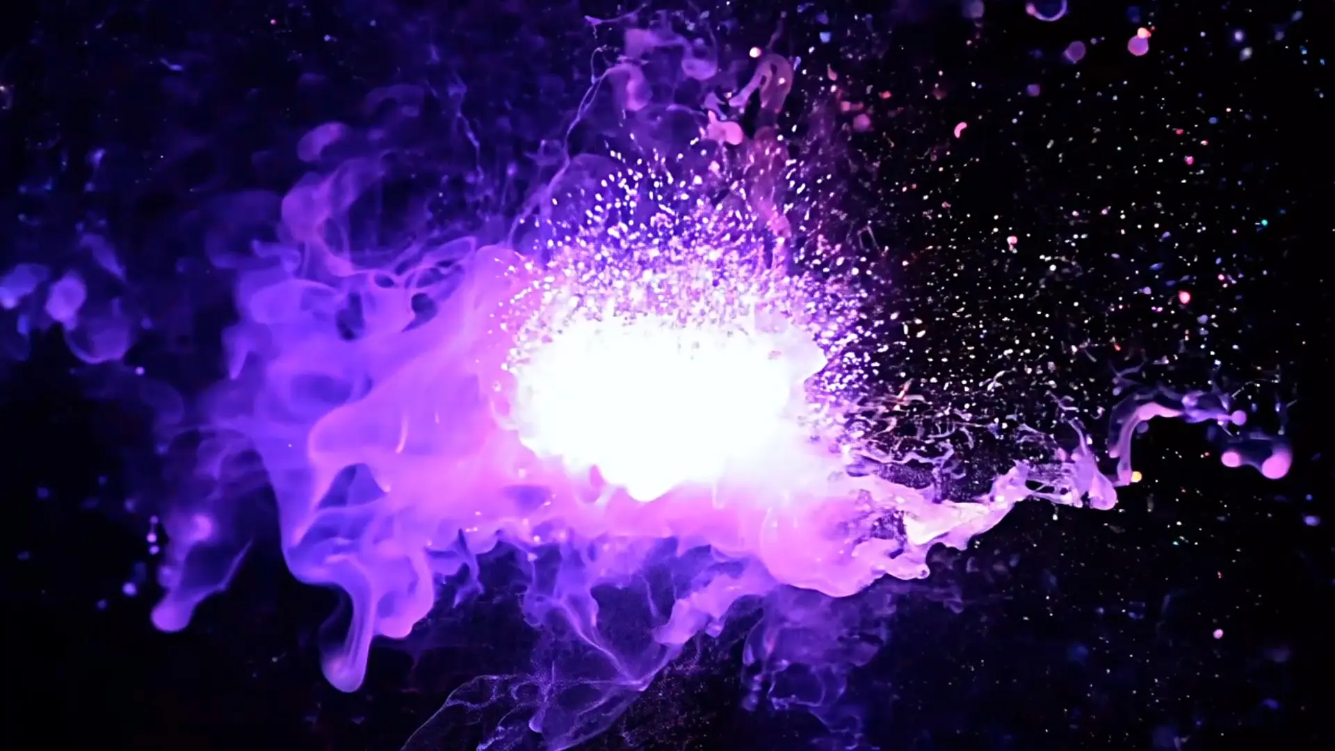 Energetic Smoke and Particle Overlay for High-Impact Title Animation